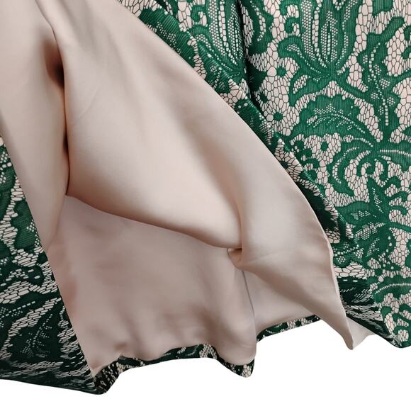 Zara Lace Overlay Fit and Flare Short Dress Size Small Sleeveless Side Zipper - Picture 10 of 15